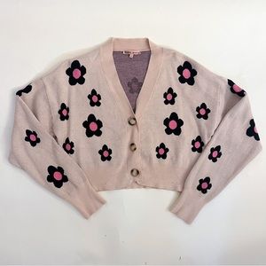 Bailey Rose Cropped Floral Cardigan. Size S. Perfect condition